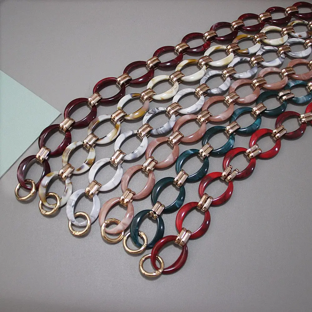 Винтажная сумка через плечо со сменной цепочкой акриловый ремешок на кошелек