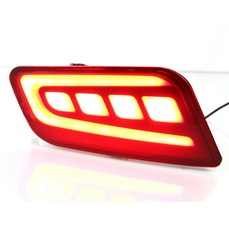 

LED Rear Bumper Reflector Fog Brake Turn Indicator Lights For Ford Everest 16-18