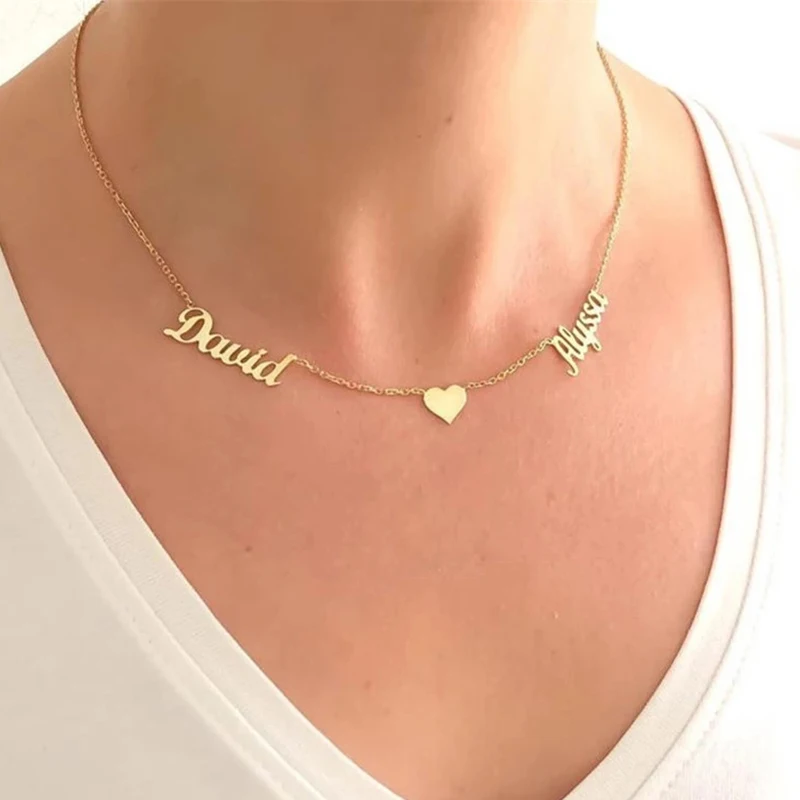 Цепочка Из Нержавеющей Стали цепочки с кулонами именами для женщин ювелирные