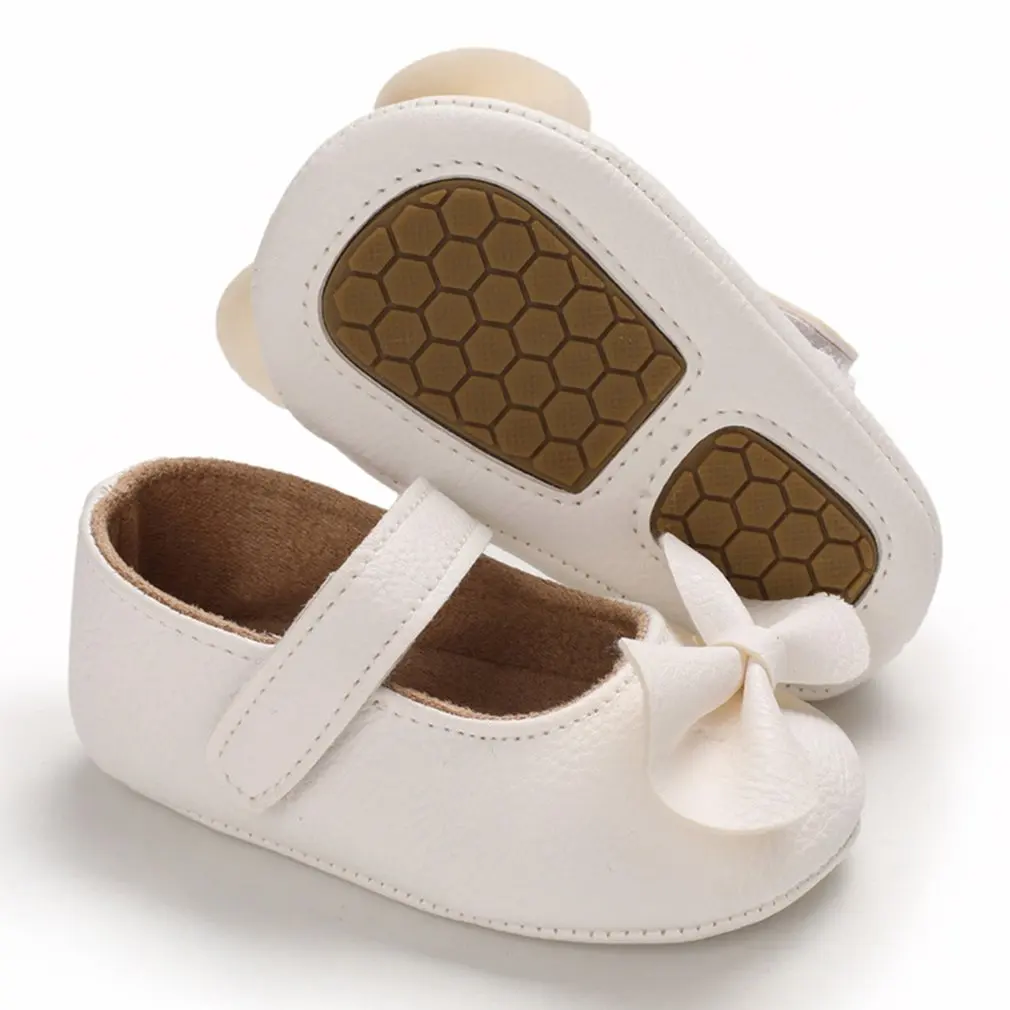

1 Pair 3-12 Months Baby Shoes Soft Rubber Sole Toddler Shoes 0-1 Year Old Female Baby Shoes Princess Shoes