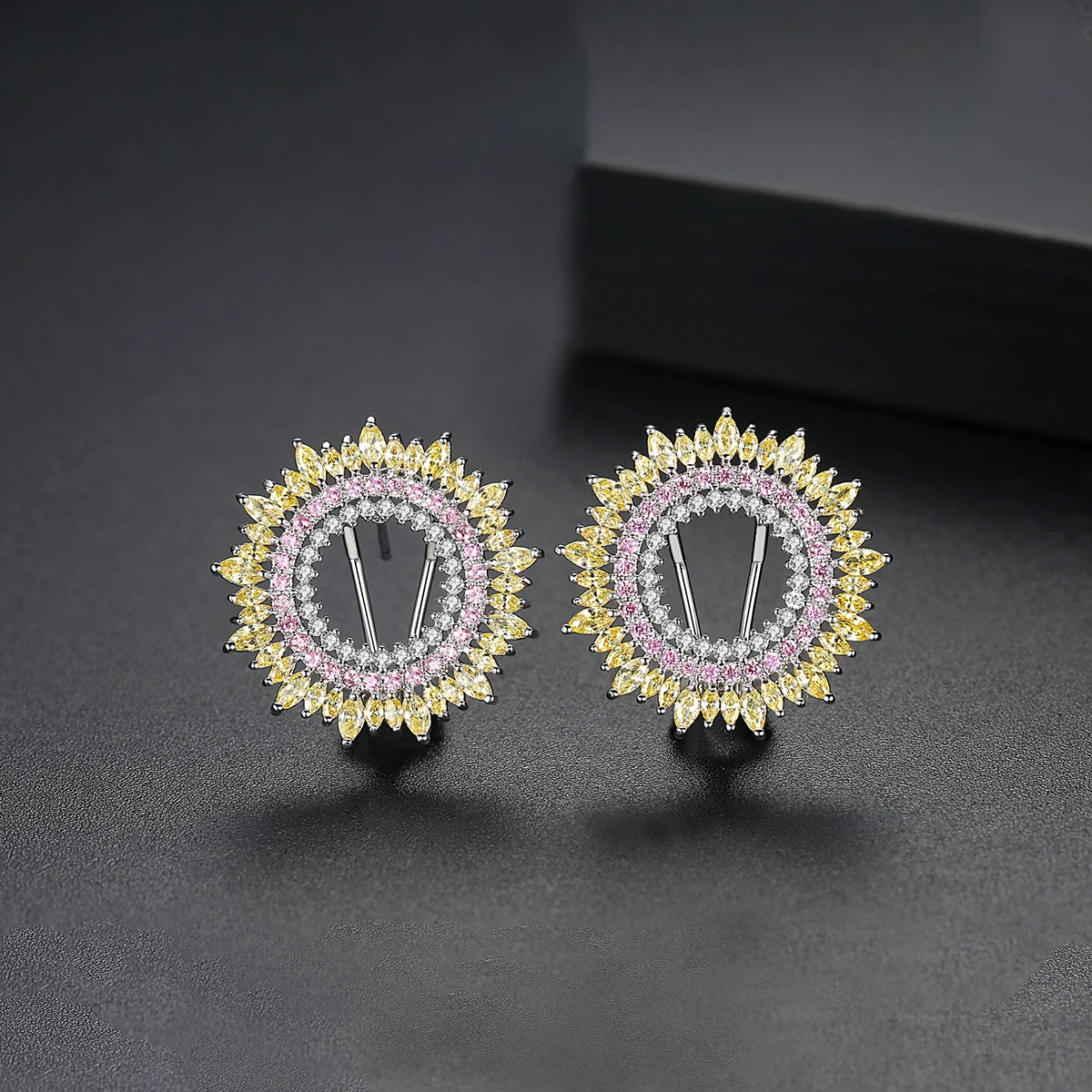 LUOTEEMI модный новый корейский дизайн розовый фиолетовый Подсолнух многоцветный