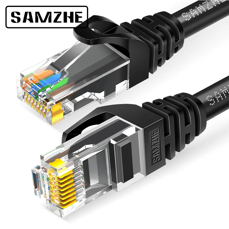 SAMZHE Cat6 патч кабель Ethernet 1 м/2 м/3 м/5 м/8 м г Lan Шнур для компьютера ноутбука Blue Ray| |