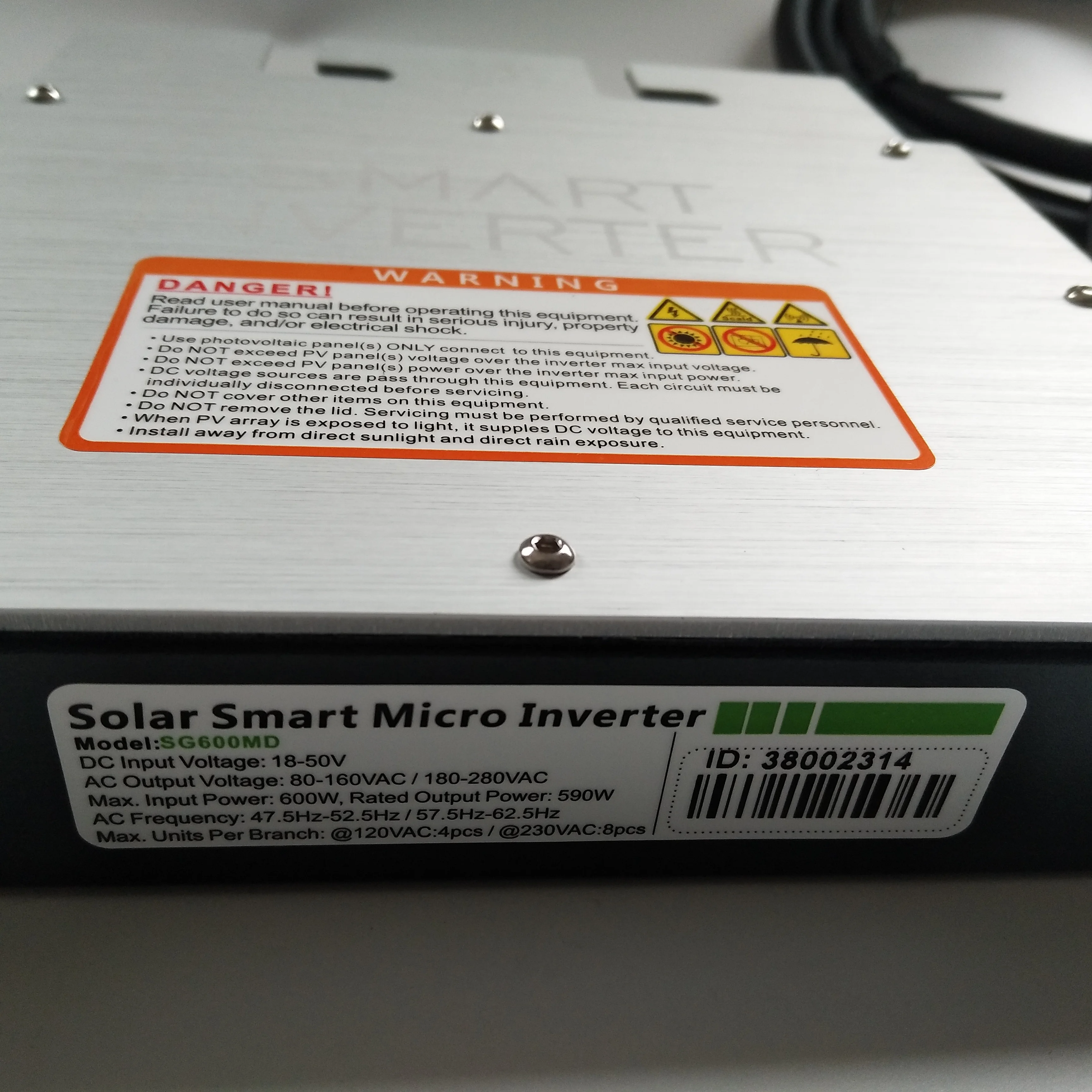 Водонепроницаемый микро инвертор IP65 400W 450W 500W 600W 700W на сетке интеллектуальный