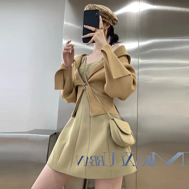 Новинка весны 2021 маленький костюм наряд юбка Модный комплект из двух предметов