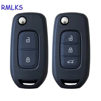 new replacement remote car key folding flip remote key shell case fob 2 3 buttons for renault kadjar koleos 2017
