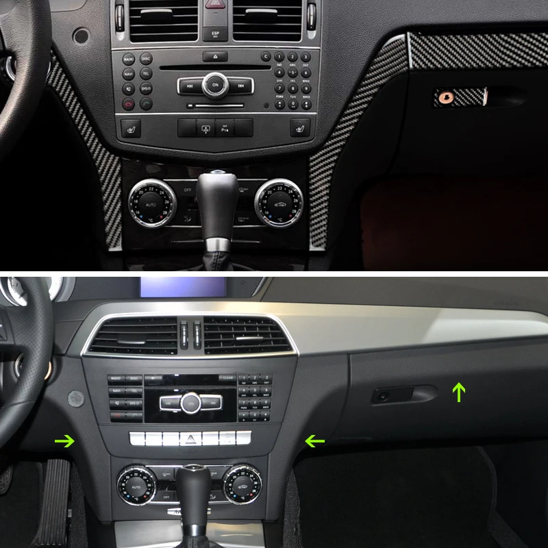 Панель управления центром автомобиля из углеродного волокна/переключатель