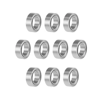 uxcell mr85zz deep groove ball bearings 5mm x 8mm x 2 5mm double shielded chrome steel p6abec3 10pcs