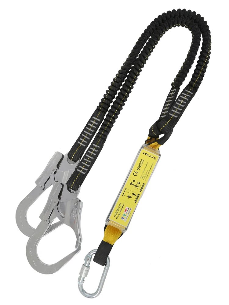 

Xinda Professional High Altitude Protective Safety Elastic Buffer Sling Belt With Hook High Strength Wearable Anti Fall Off