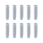 Uxcell, 100 шт., 6 мм x 30 мм, пластиковая Расширительная Труба, бетонный анкер, настенный штекер, серый, для домашнего сада, сделай сам