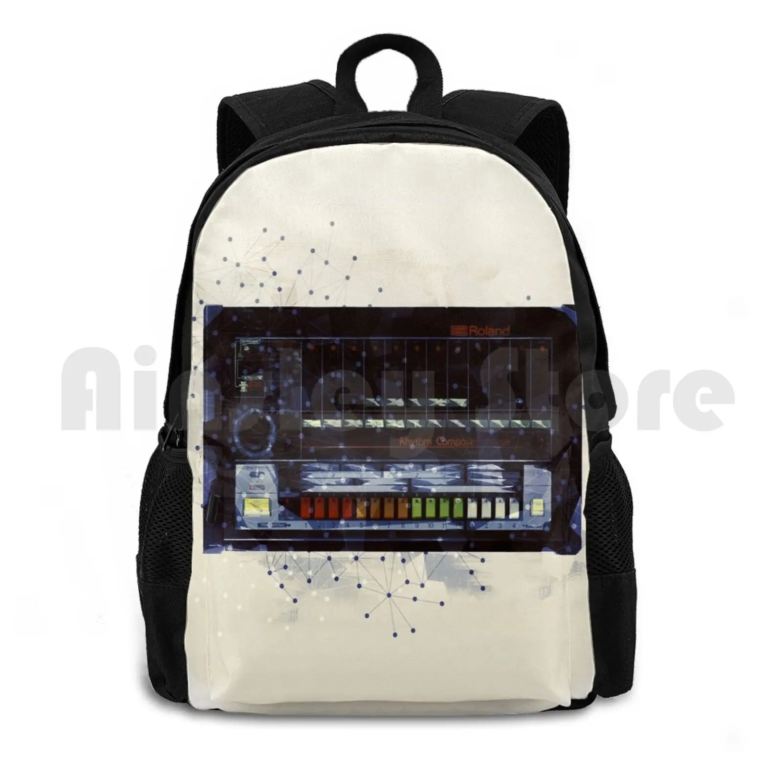 808 барабанная машина абстрактный дизайн уличный походный рюкзак для верховой