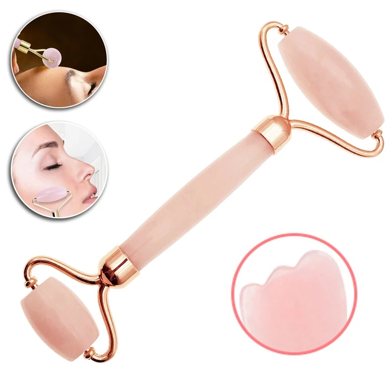 Jade Roller Gua Sha Scraping Massage Tool Set Natural Promote Blood Circulation Facial Tools Hot Selling | Красота и здоровье