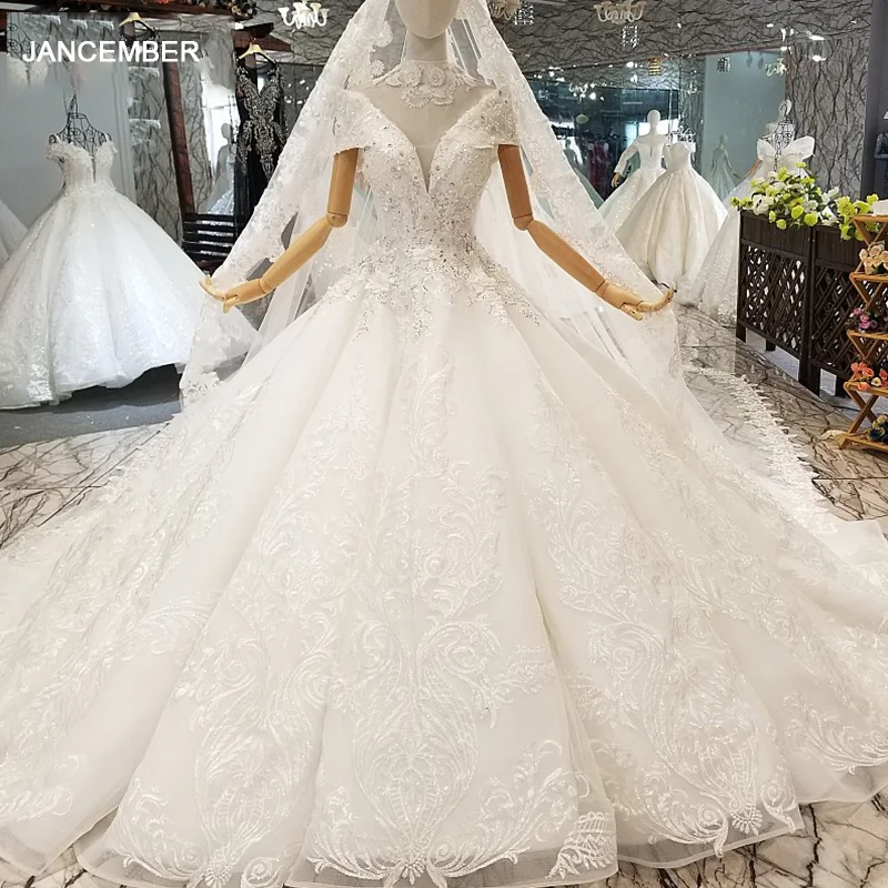 LS650017 класса люкс нарядное платье как белого цвета с воротником и цепочкой