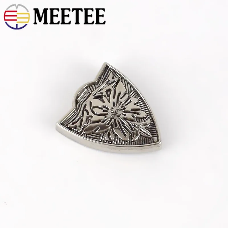 Meetee 1 комплект (3 шт.) 26 мм пряжка для ремня винтажный узор пряжки из сплава женщин и