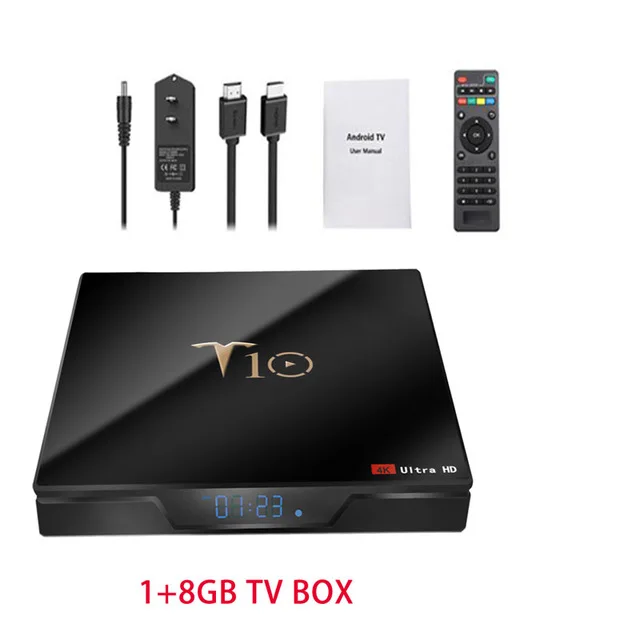 1G8G Android 8,1 tv box T10 2 ГБ 16 ГБ 8 ГБ smart tv box 2,4G WiFi медиаплеер Android Box PK x96Mini цифровой дисплей Android tv box - Цвет: 1G8G