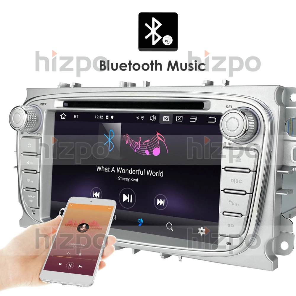 Kaufen Android 10 Auto Radio GPS Navigation Dvd-Stereo-Player Für Ford Focus 2 Mondeo S-MAX C-MAX Galaxy Transit Kuga 2008-2012 DSP 2DIN
