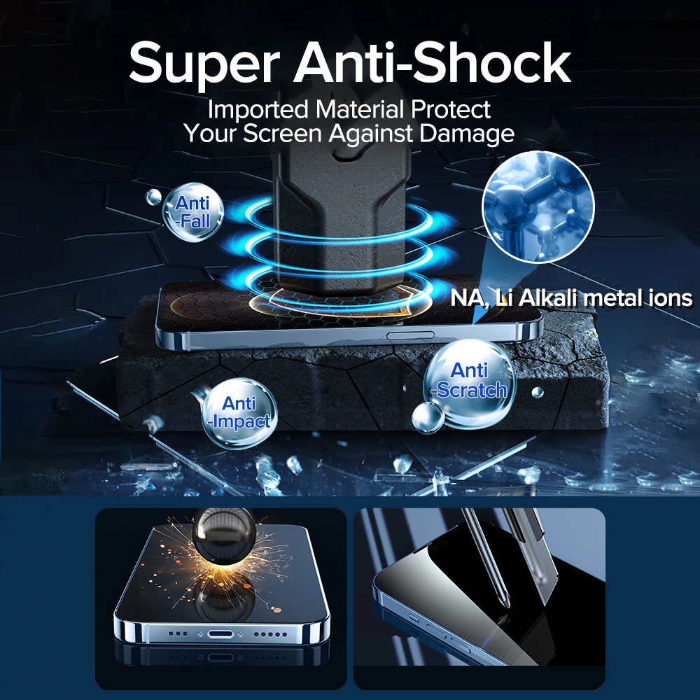 Privacy Screen Protector For iPhone 14 13 12 Pro Max Anti Spy Tempered Glass Film Full Cover For iPhone 11 Pro Max X XS Max XR