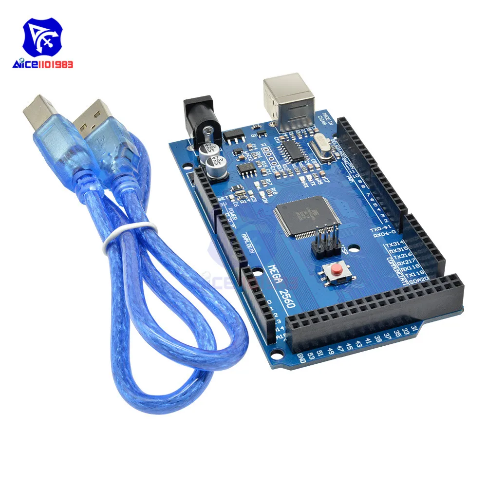Расширительная плата diymore CH340 MEGA2560 с USB-кабелем типа B для Arduino | Электронные