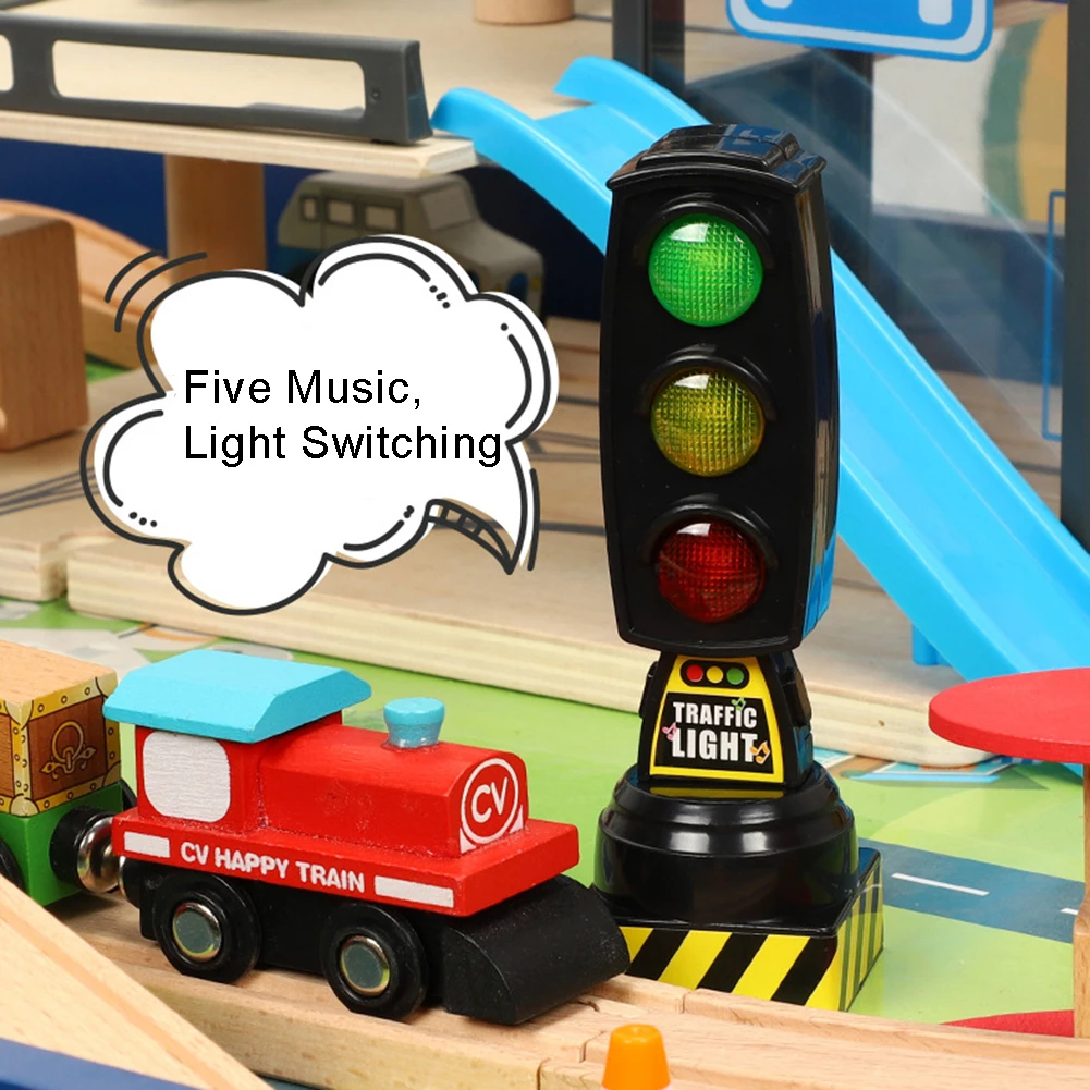 Traffic Light Toy Simulation Signs Stop Music Block Model Early Education Kids | Technology