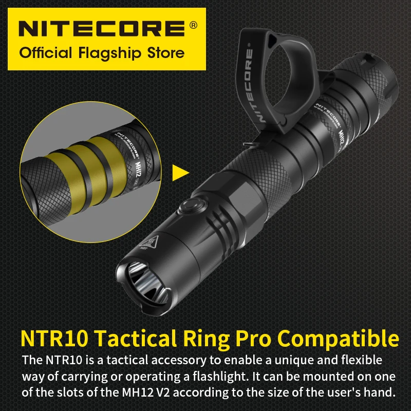 Сильный свет NITECORE MH12 V2 светильник ка s 1200 люмен Тип c Прямая зарядка тактическая