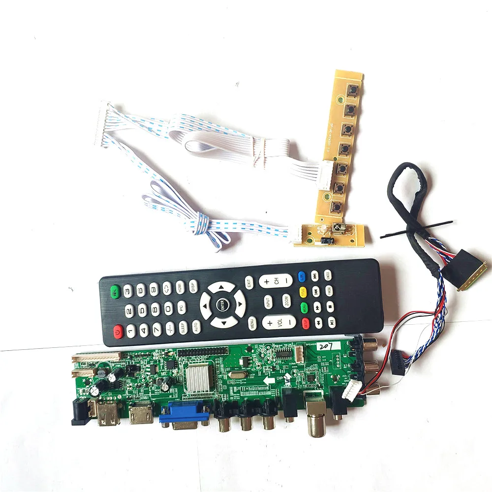 LTN173KT02-801/301/701/B01/D01 40 pin LVDS 1600*900 3663 TV digital AV HDMI-совместимый VGA USB DVB обновленная ЖК-плата