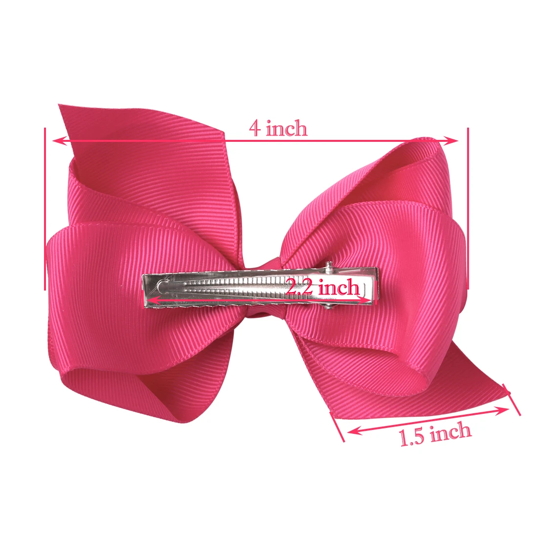 Новый 25 цветов 4 дюйма корсажная лента Бутик ленты для волос луки с зажимом детей