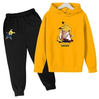 autumn childrens hoodie pokemoning hoodie baby girl clothes anime pok%c3%a9mon boy set boy jogging sweatshirt girl set kids gift