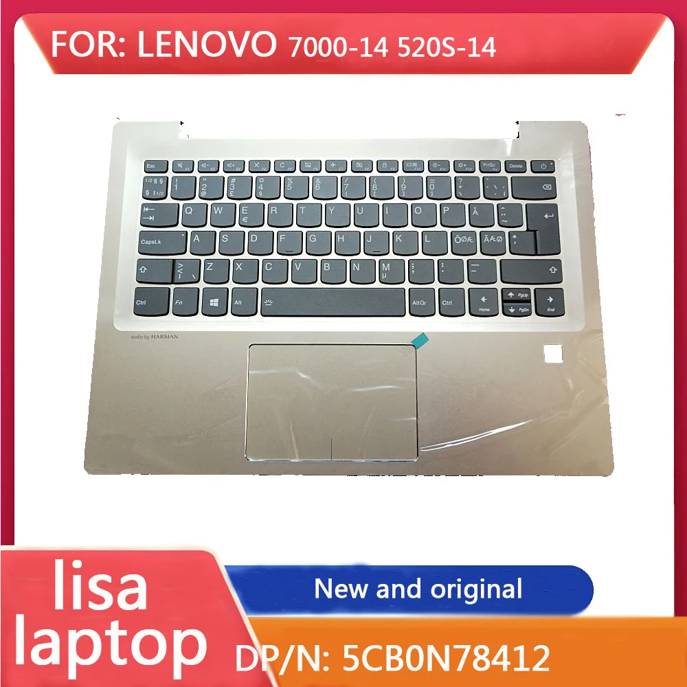 

Подсветка для ноутбука Lenovo 7000-14 520S-14, с отверстием для отпечатков пальцев