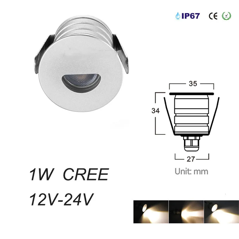 Светодиодный мини-светильник с CREE IP65 12 В постоянного тока 1 Вт | Лампы и освещение