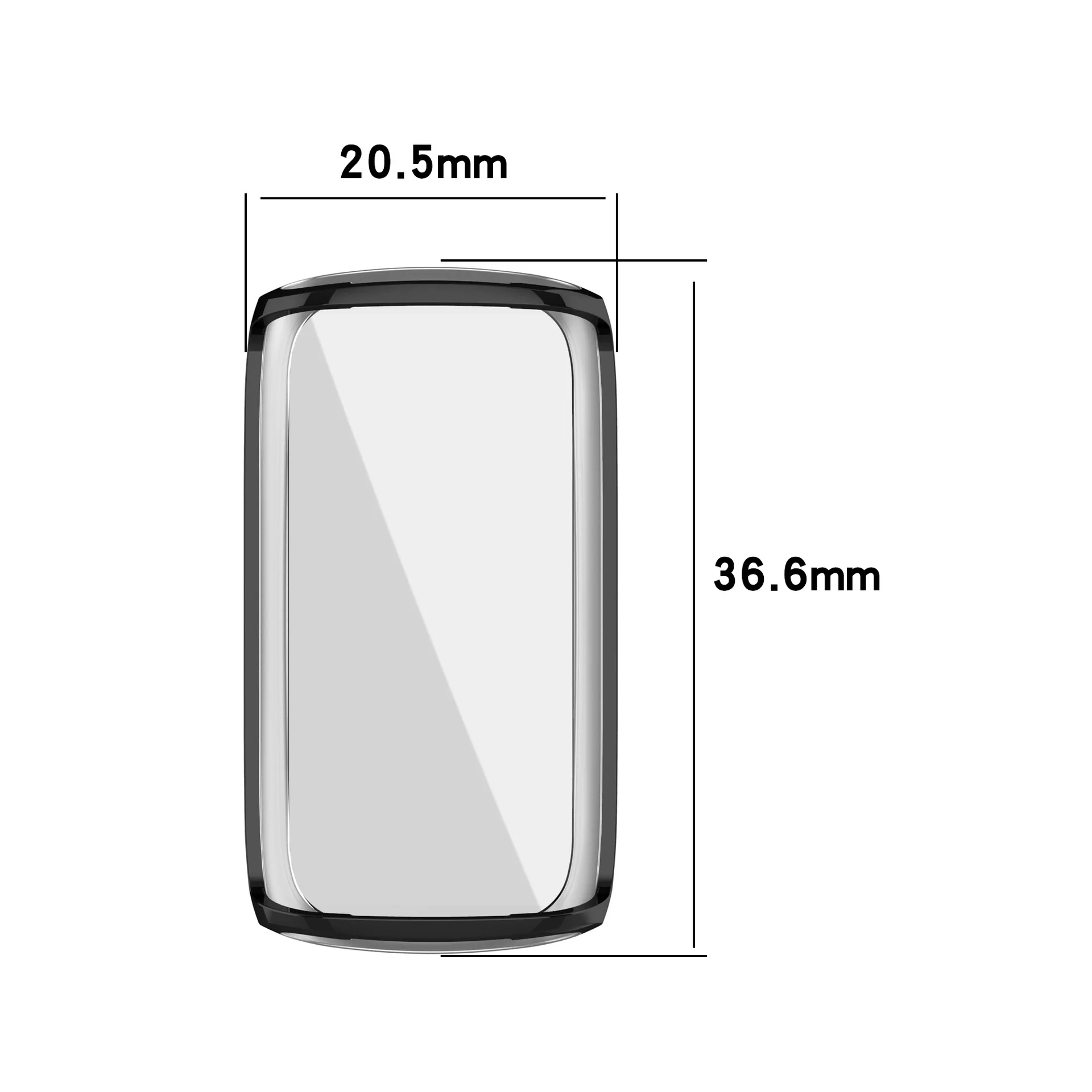 ТПУ мягкое полноэкранное защитное стекло смарт-браслет чехол оболочка рамка для