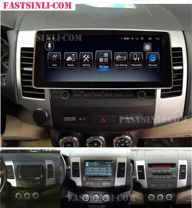Android 2006 мультимедийный плеер Автомобильный GPS для MITSUBISHI outlander 2011 радио 9 дюймов 2.5D