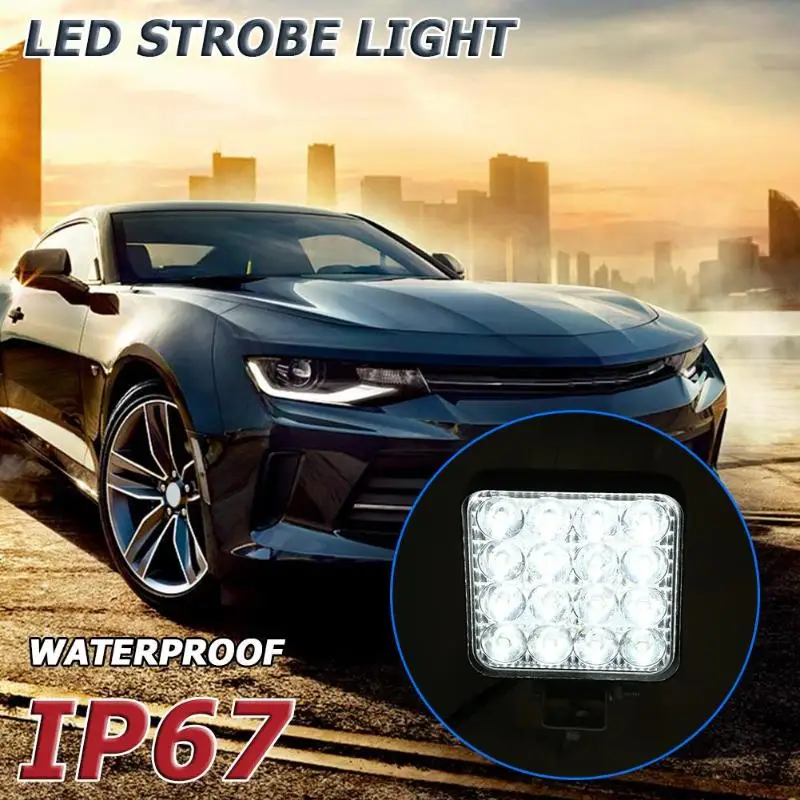 Квадрасветильник Водонепроницаемая светодиодная лампа стробоскоп для