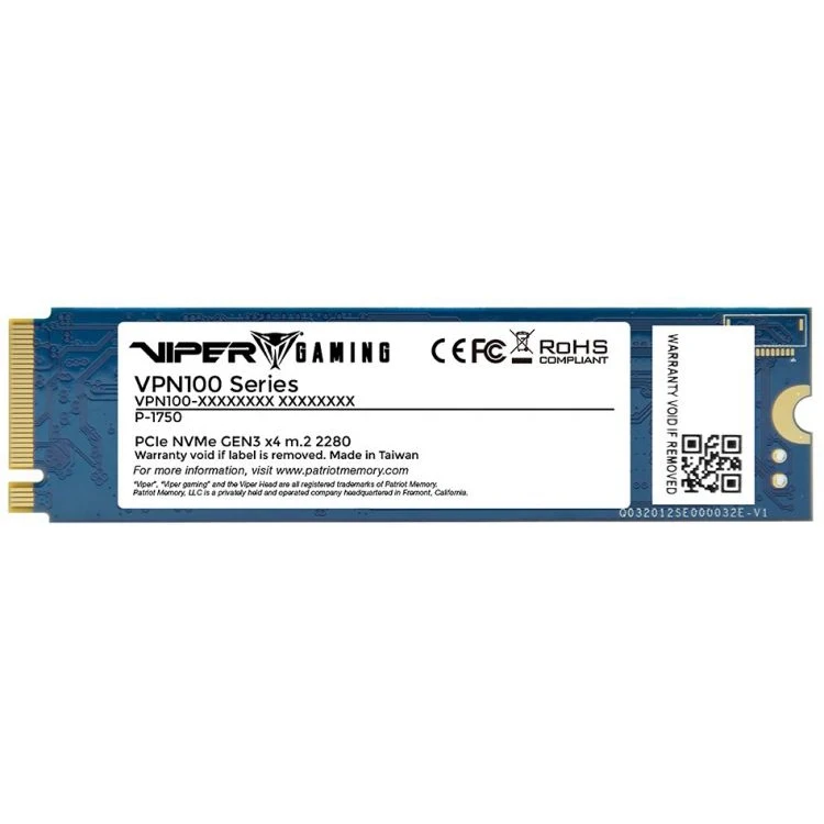 Твердотельный накопитель Patriot Viper VPN100 2TBM28H SSD M.2 2.0Tb PCI Ex4|Внутренние твердотельные
