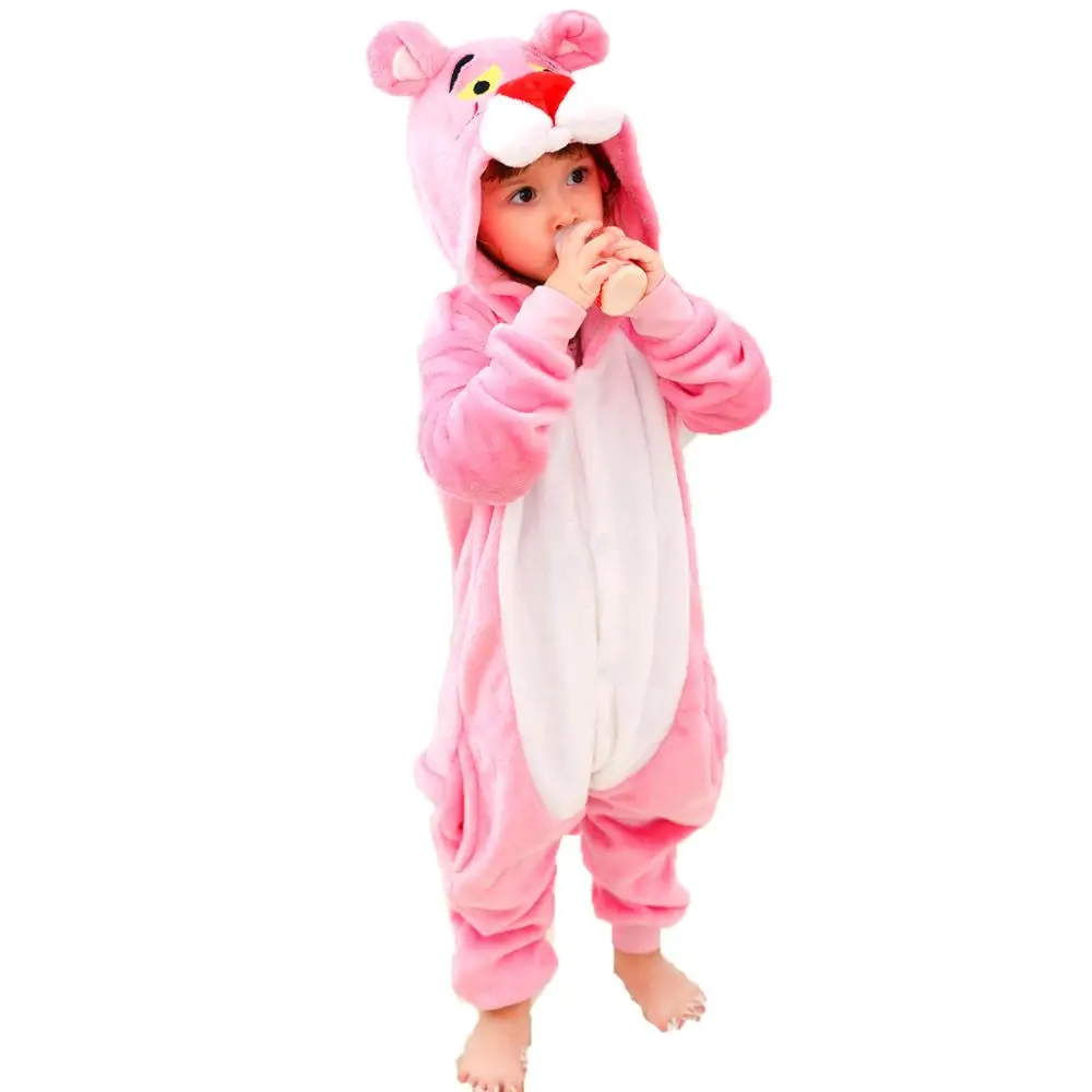 Детские пижамы зимняя одежда для сна комбинезоны мальчиков и девочек пижамный