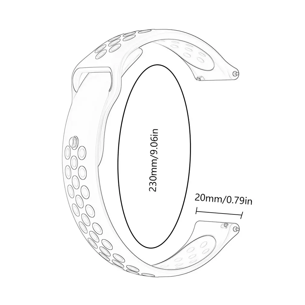 

New Strap For Samsung Gear S3 S2 Sport Frontier Classic Galaxy Watch Active Band Huami Amazfit Gtr Bip 20mm For Huawei GT 2