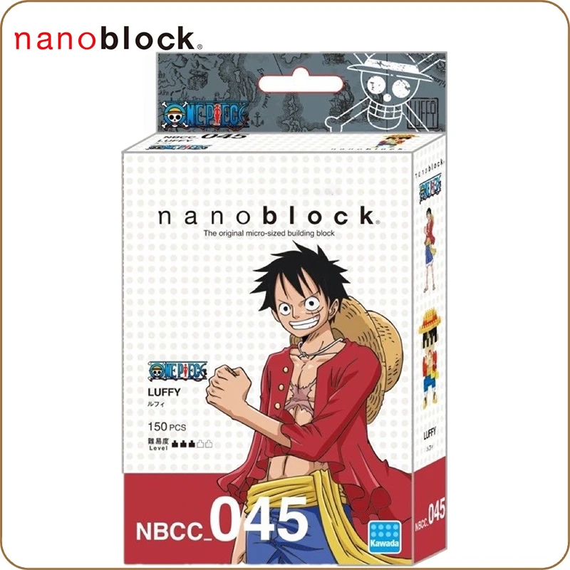 Новый Kawada NBCC 045 Nanoblock Один Кусок Луффи строительные блоки игрушка 150 шт алмазные