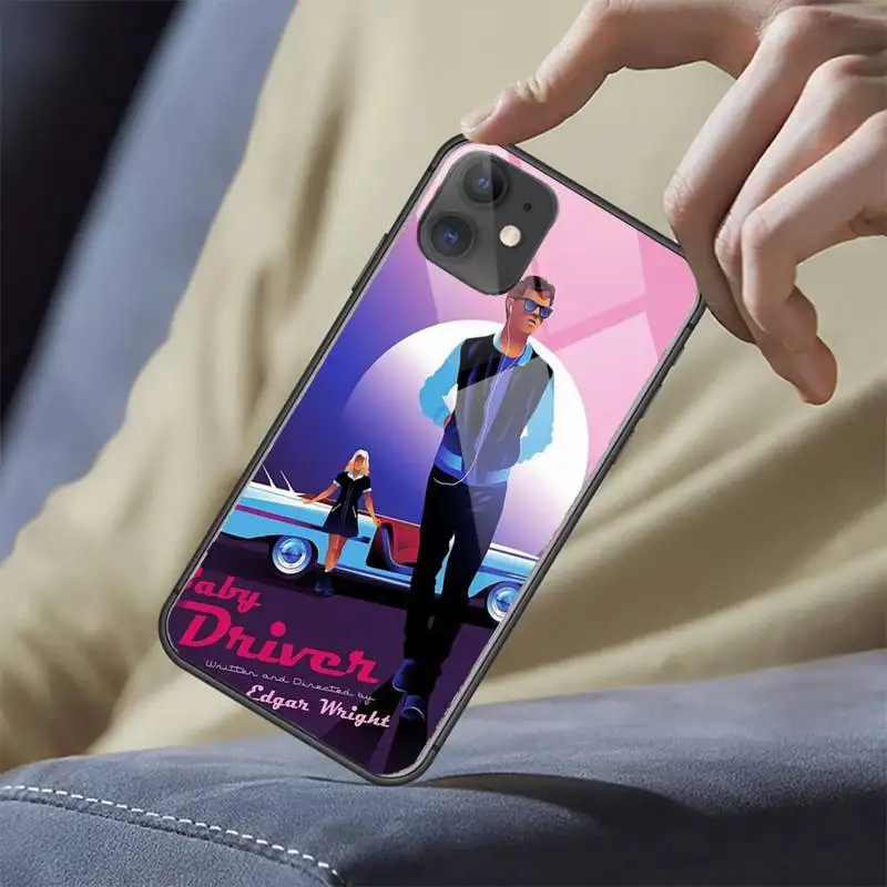 

baby driver Joan Varitek Phone Case Tempered glass For iphone 6 6S 7 8 plus X XS XR 11 12 mini PRO MAX COVER