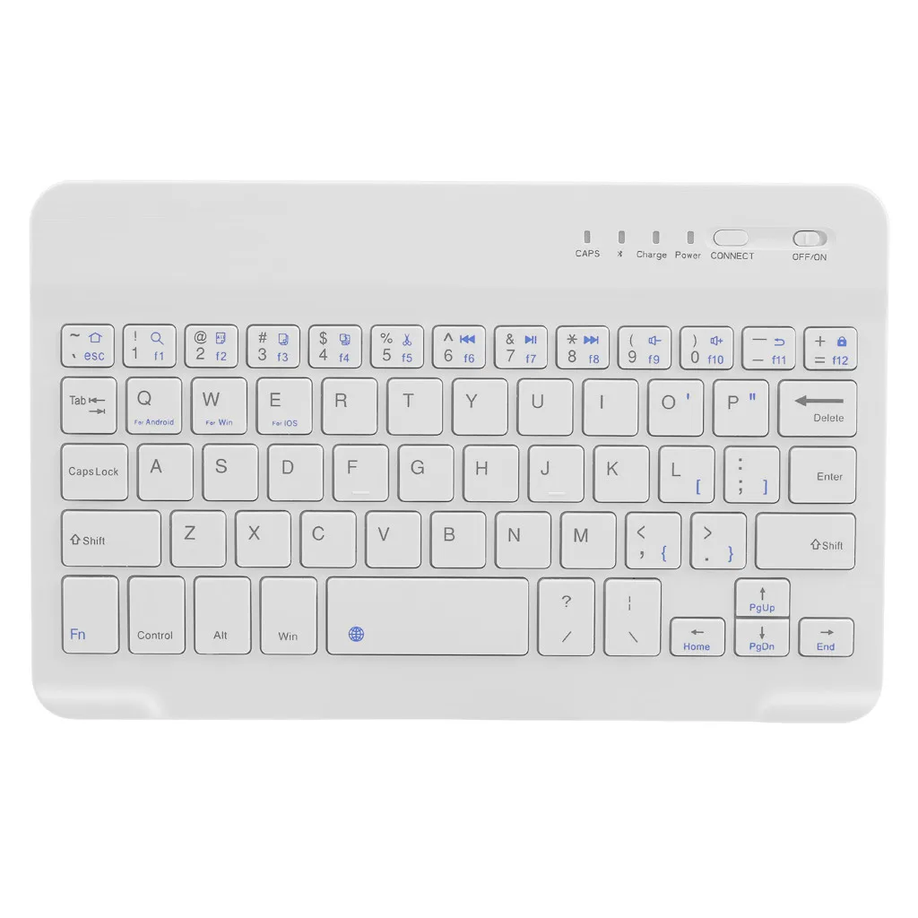 Беспроводная ультратонкая клавиатура для iPad 7-дюймовая Bluetooth с 59 клавишами