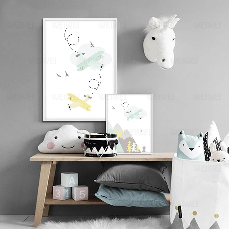 Приключения цитаты детский постер мультфильм горный принт настенная живопись