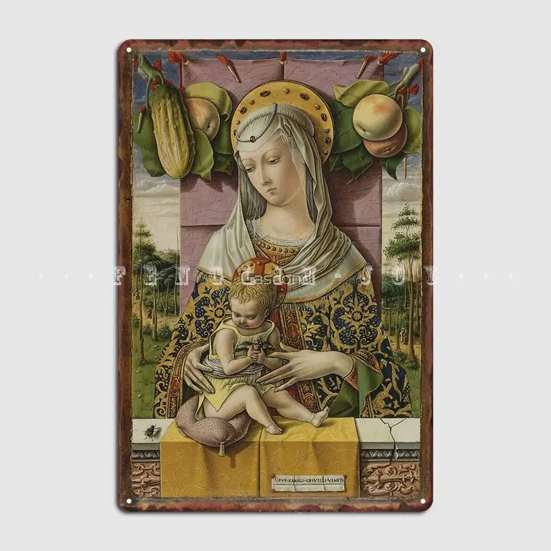 

Madonna And Child Inspired Gifts Artwork On View At The Met In Gallery 644 Metal Sign Kitchen Tin Sign Poster