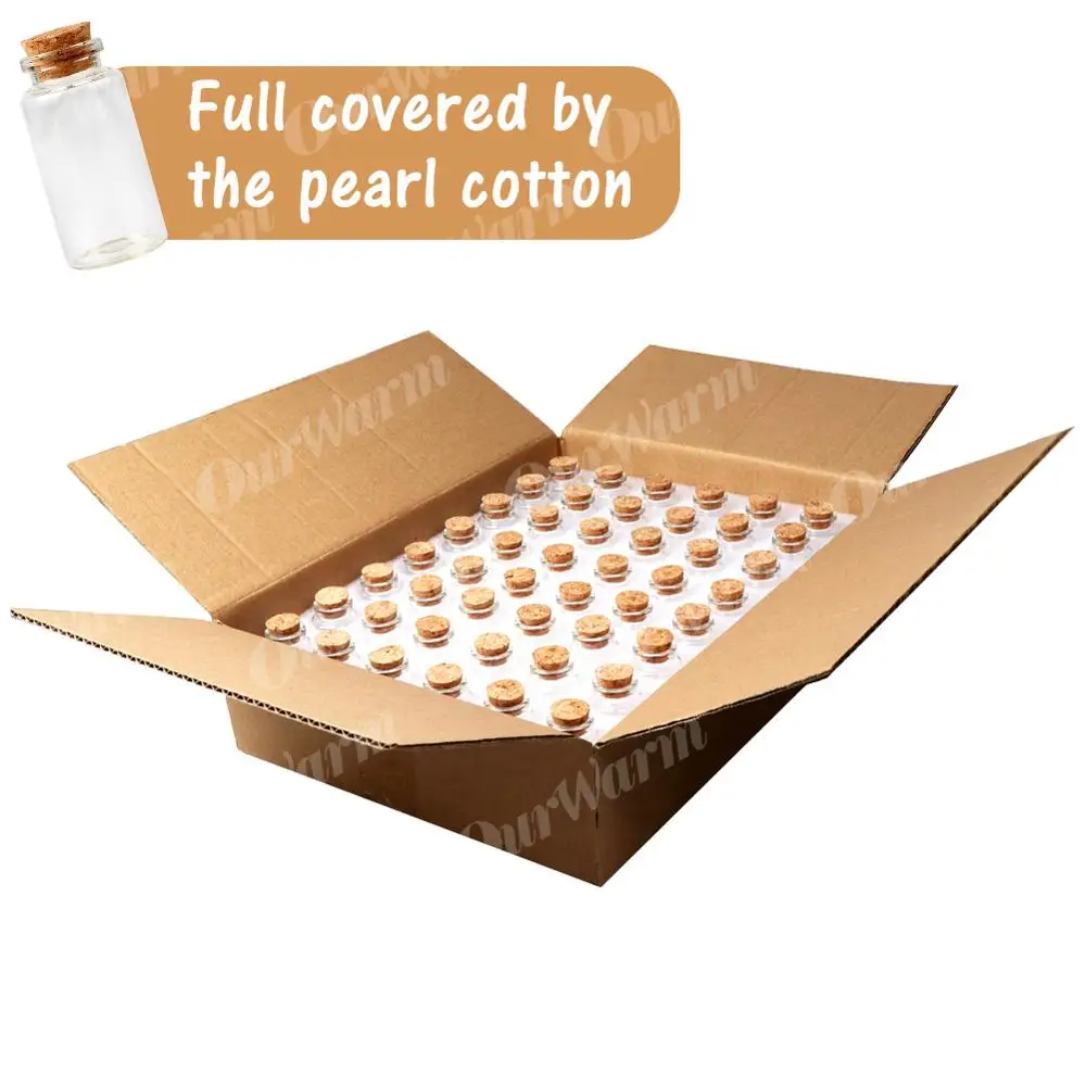

OurWarm 48pcs 25ML Wedding Favor for Guest Glass Wish Bottle with Cork Party Favor Wedding Souvenir Hanging Glass Gift Bottle
