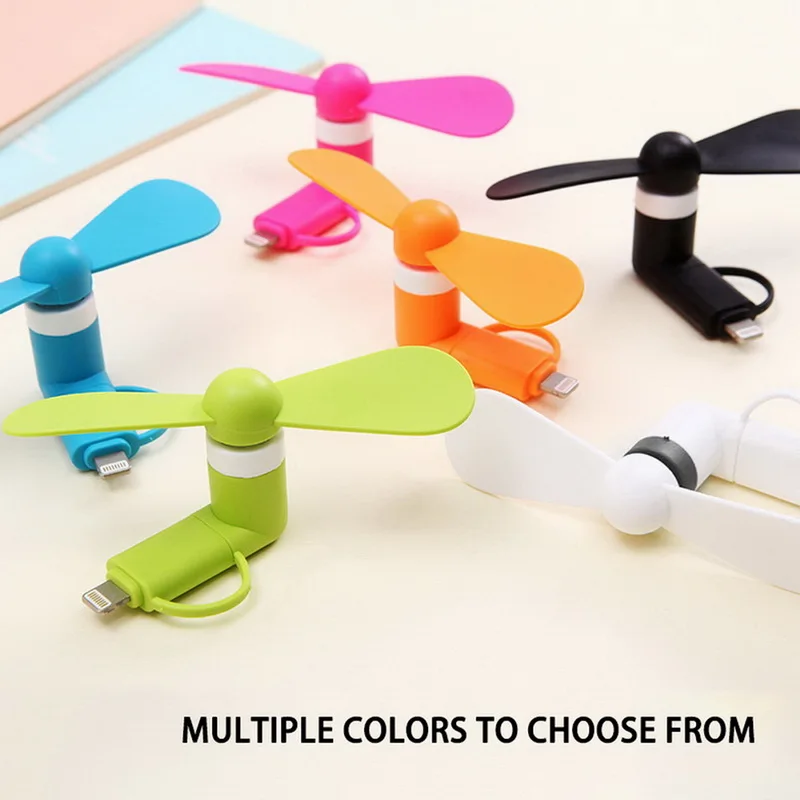 Phone USB Travel Ventilation Fan Cooling Portable Mini Electric Low Noise Strong Wind For Smartphones | Бытовая техника