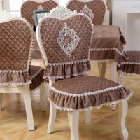 european style lace chair cover pastoral fashion comfortable soft texture high quality modern non slip chair cover