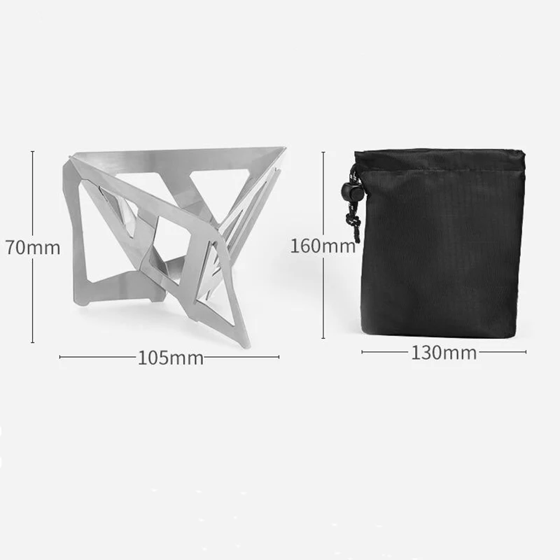 Кофе Pod капельного держатель Открытый Кемпинг Портативный Нержавеющая сталь