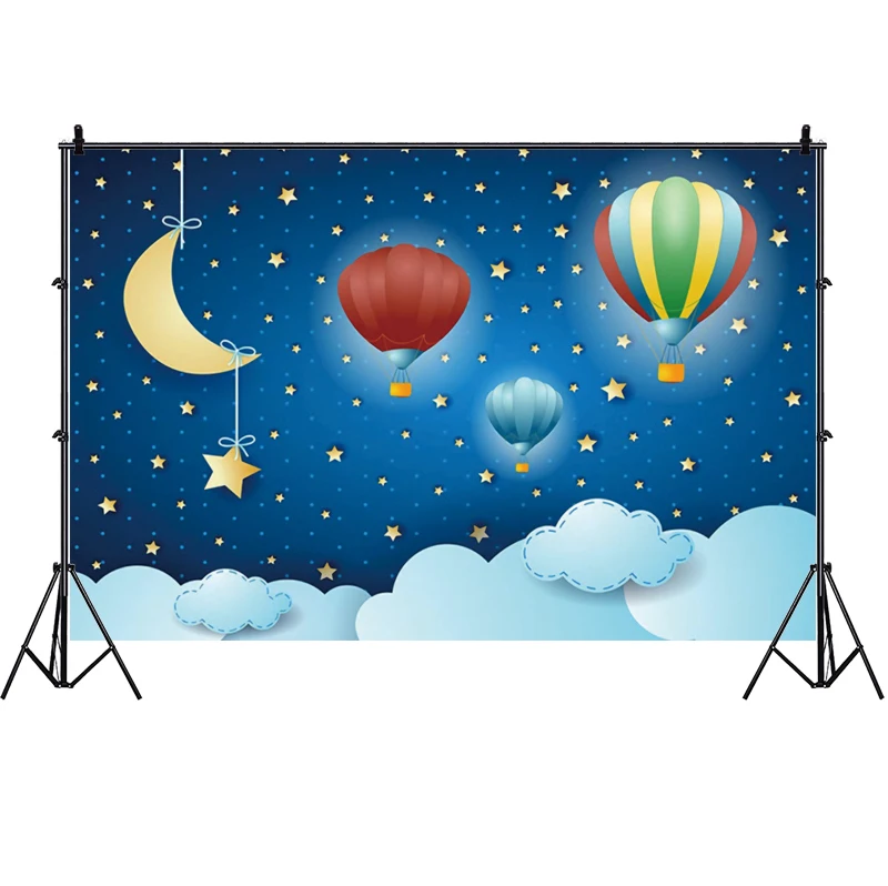 Вечерние фоны для фотосъемки с воздушным шаром и звездами Луны | Электроника