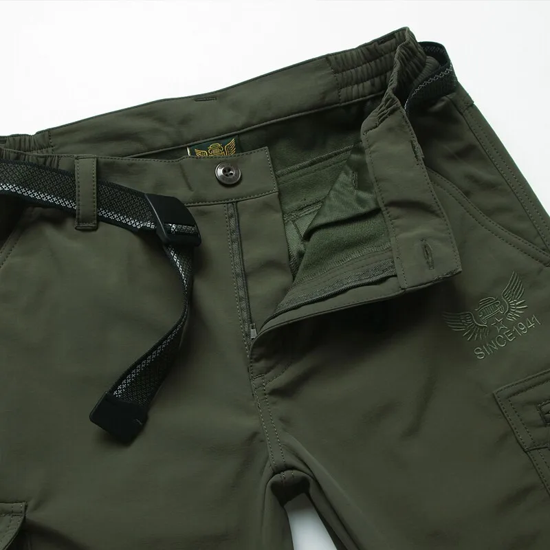 4XL мужские летние уличные спортивные эластичные быстросохнущие штаны с поясом