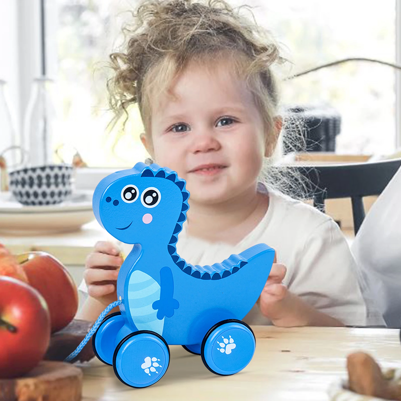 

New Newborn Early Teaching Walker Toys Pull Animal Baby Toddler Toy Cartoon Animal Trailer Toddler Toys Hand Push Pull Toys