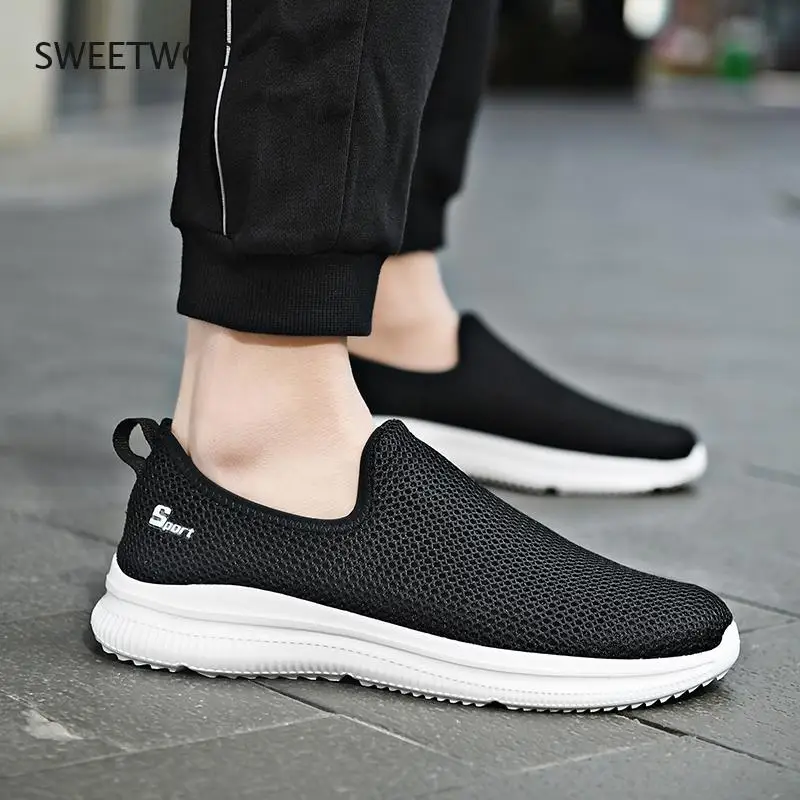 

Summer Mesh Men Shoes Lightweight Sneakers Men Fashion Casual Walking Shoes 2021 Breathable Mens Loafers