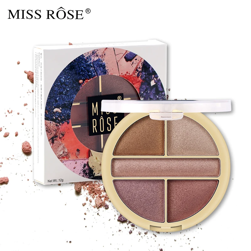 MISS ROSE Новинка 5 цветов Тени для век жемчужная фотосессия водостойкие мерцающие