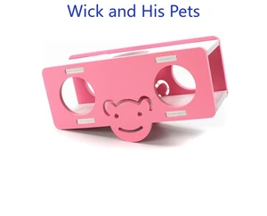 Hamster Toy Bear Seesaw Bucket Colorful Toy Seesaw  Rabbit Accessories  2 Step Wooden Ladder  Hamsters Sport Healthy for Rodent