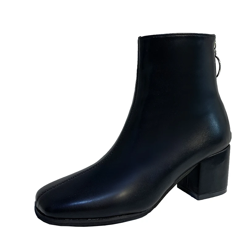 Новинка сезон осень-зима женские ботинки Цвет черный бежевый ботильоны на